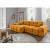 ECKSOFA Bosco Goldfarben Struktur  - Goldfarben/Schwarz, MODERN, Kunststoff/Textil (152/301cm) - Livetastic