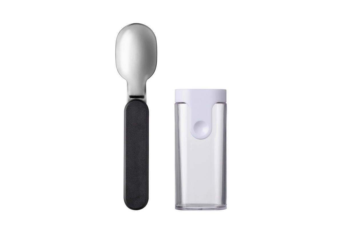 KANÁL - ezüst/fekete, Konventionell, műanyag/fém (14,5/7,4/2,9cm) - Mepal