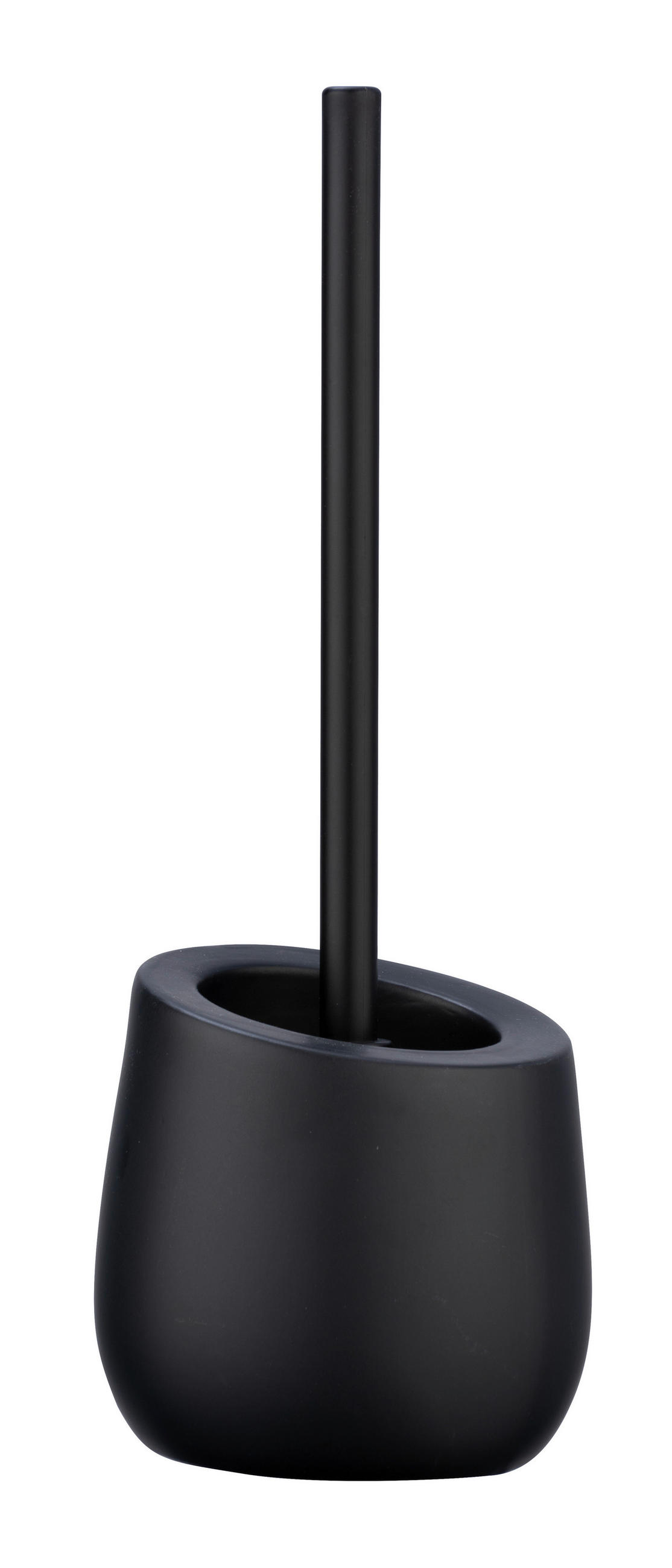 WC-BÜRSTENGARNITUR in Keramik  Kunststoff   - Schwarz, Basics, Keramik/Kunststoff (13,5/38/13,5cm) - Wenko