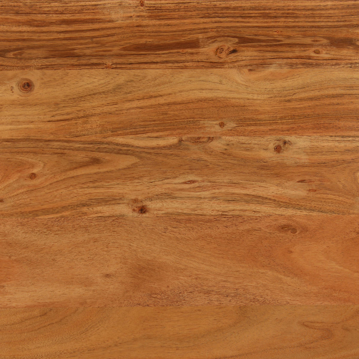 COUCHTISCH Akazie vollmassiv rund Akaziefarben, Schwarz  - Schwarz/Akaziefarben, Design, Holz/Metall (75/47cm) - Livetastic