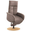 DREHSTUHL  in Mikrofaser Graubraun  - Eichefarben/Graubraun, Konventionell, Holz/Textil (75/112/82cm) - Sit & More