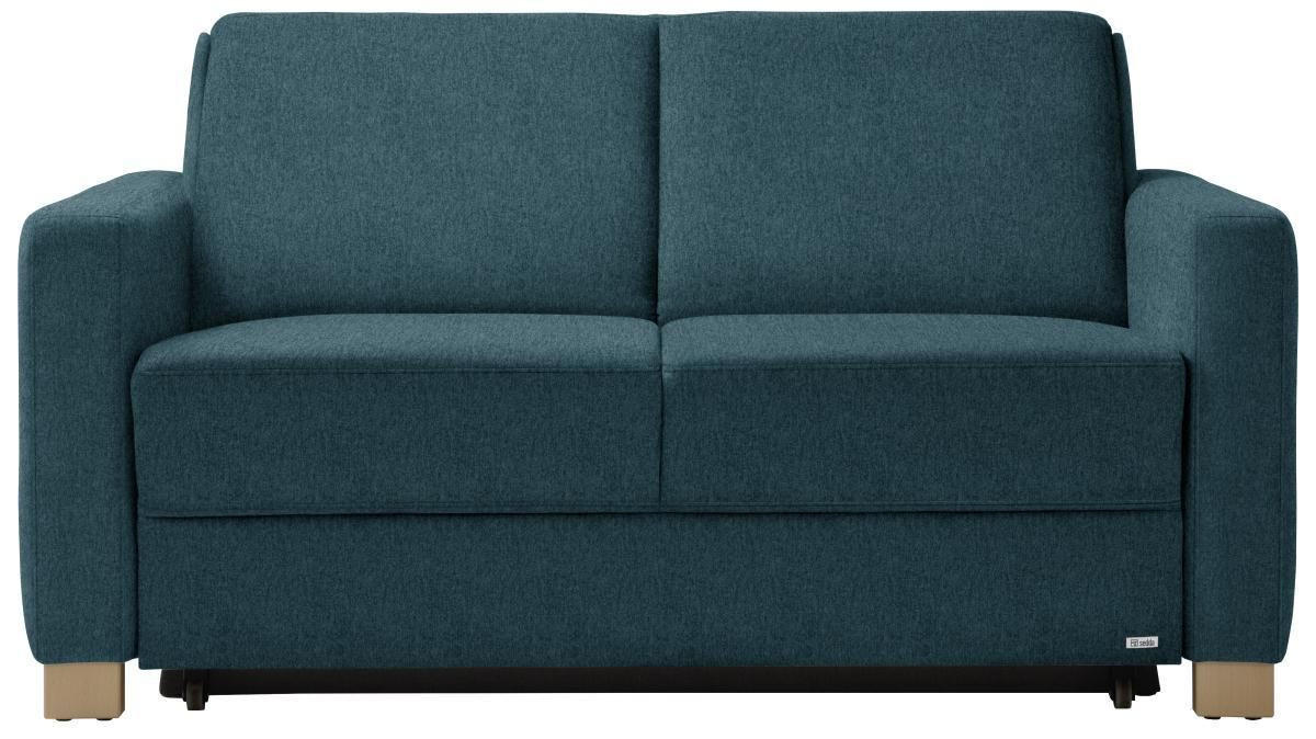 SCHLAFSOFA in Petrol  - Petrol/Naturfarben, KONVENTIONELL, Holz/Textil (160/86/92cm) - Sedda