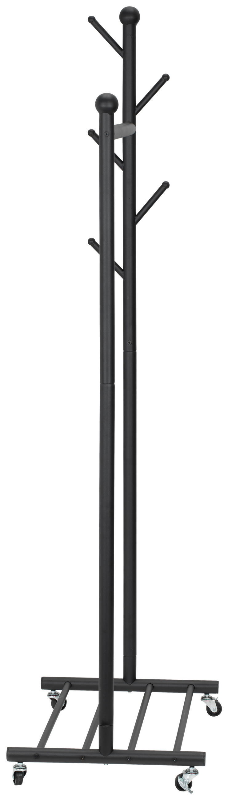 KLEIDERWAGEN in Schwarz 68/170/43 cm   - Schwarz, Modern, Metall (68/170/43cm) - PBJ