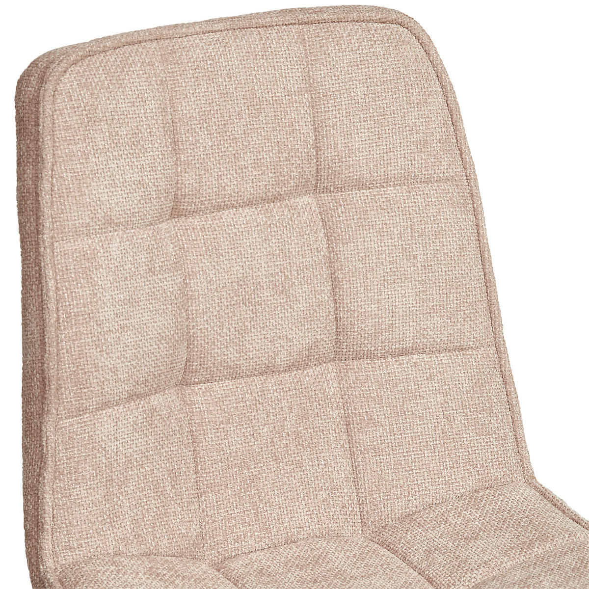 STUHL Leinenoptik Beige Pappel Sperrholz  - Beige/Schwarz, KONVENTIONELL, Holz/Textil (45/89/58cm) - MID.YOU