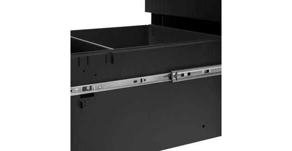 ROLLCONTAINER 39/60/45 cm  - Schwarz, KONVENTIONELL, Kunststoff/Metall (39/60/45cm) - Novel