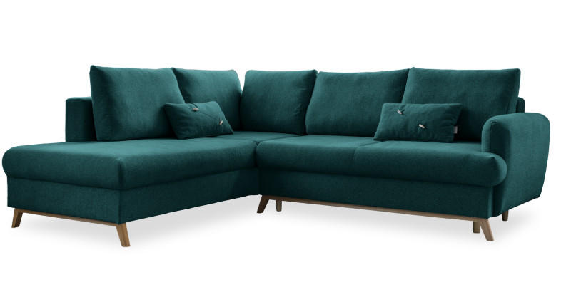 MID.YOU ROHOVÁ SEDACIA SÚPRAVA, textil, tyrkysová