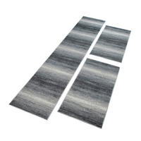 LÄUFER 67/620 cm Mercur 3er Set  - Anthrazit, Design, Kunststoff/Textil (67/620cm) - Novel