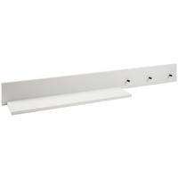 WANDREGAL Milan Grau  - Anthrazit/Grau, Basics, Holzwerkstoff/Metall (136/14/20cm) - Jimmylee