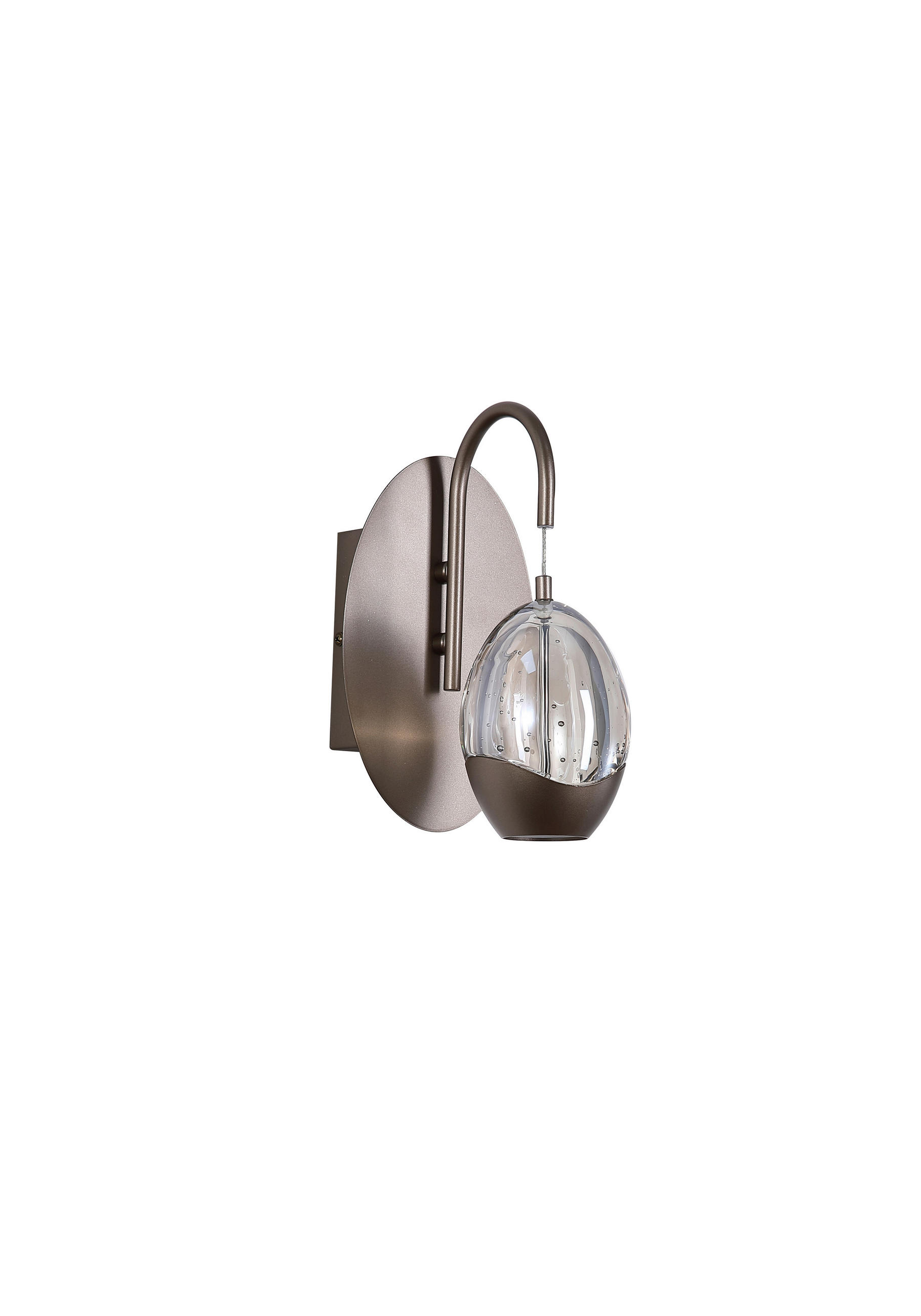 Searchlight Led-Wandleuchte Charm Champagner, Beige, Transparent 13x25.5 cm