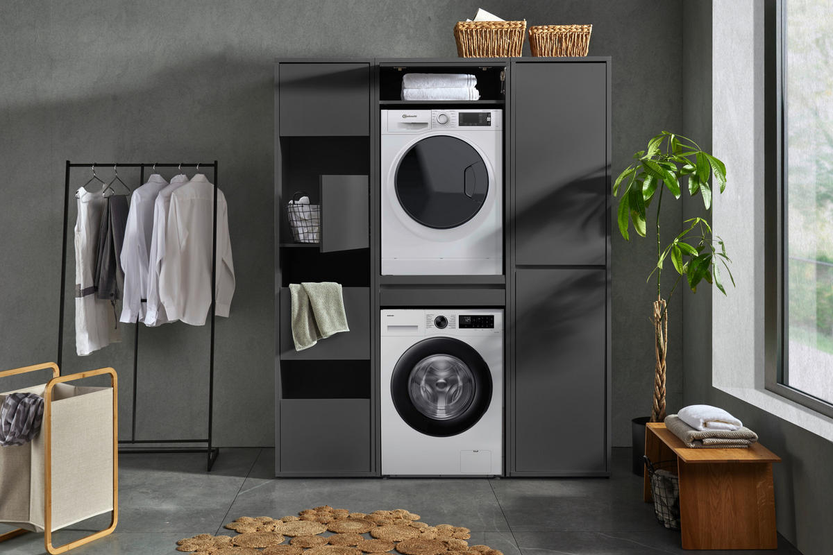 MEHRZWECKSCHRANK 50/210/67,5 cm  in Anthrazit  - Anthrazit, Basics, Holzwerkstoff (50/210/67,5cm) - Xora