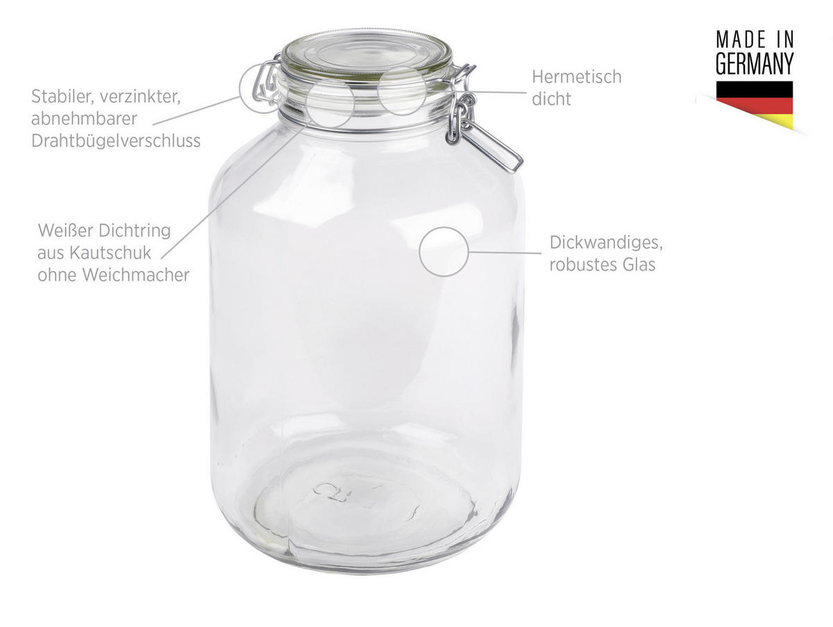 kaufen Liter 2-teilig Einmachglas-Set online 4,8