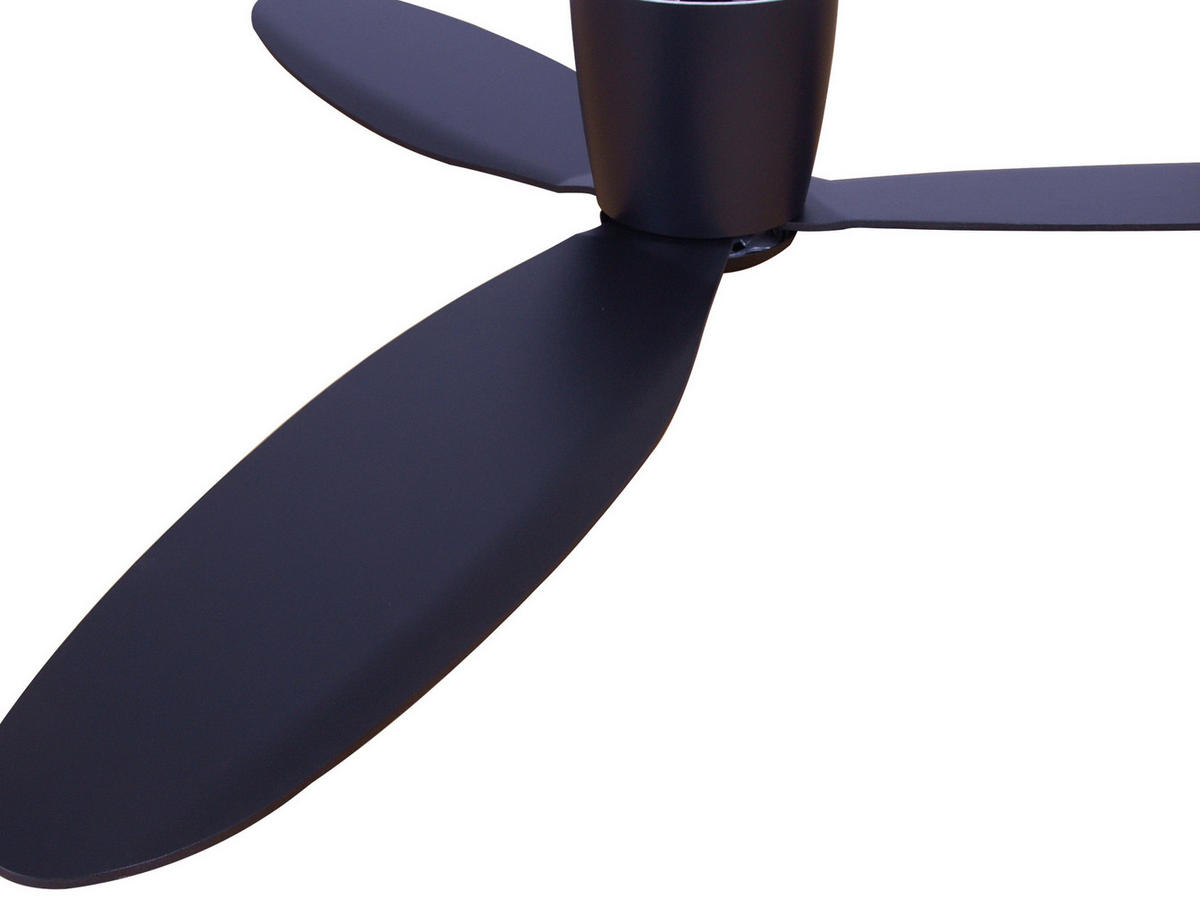 DECKENVENTILATOR  132/19 cm    - Schwarz, Basics, Holzwerkstoff/Kunststoff (132/19cm) - P & B