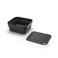 GESCHIRRABTROPFTASSE  - Dunkelgrau, Basics, Kunststoff (37,4/34,4/16,1cm) - Brabantia