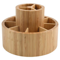 KOSMETIK-ORGANIZER  - Hellbraun, KONVENTIONELL, Holz (20/20/15.3cm) - MSV