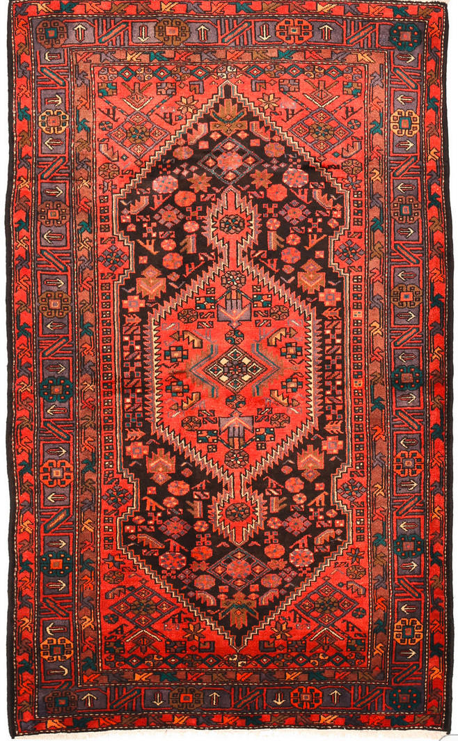ORIJENTALNI TEPIH  višebojna, crvena     - višebojna/crvena, Konvencionalno, prirodni materijali (80/130cm)