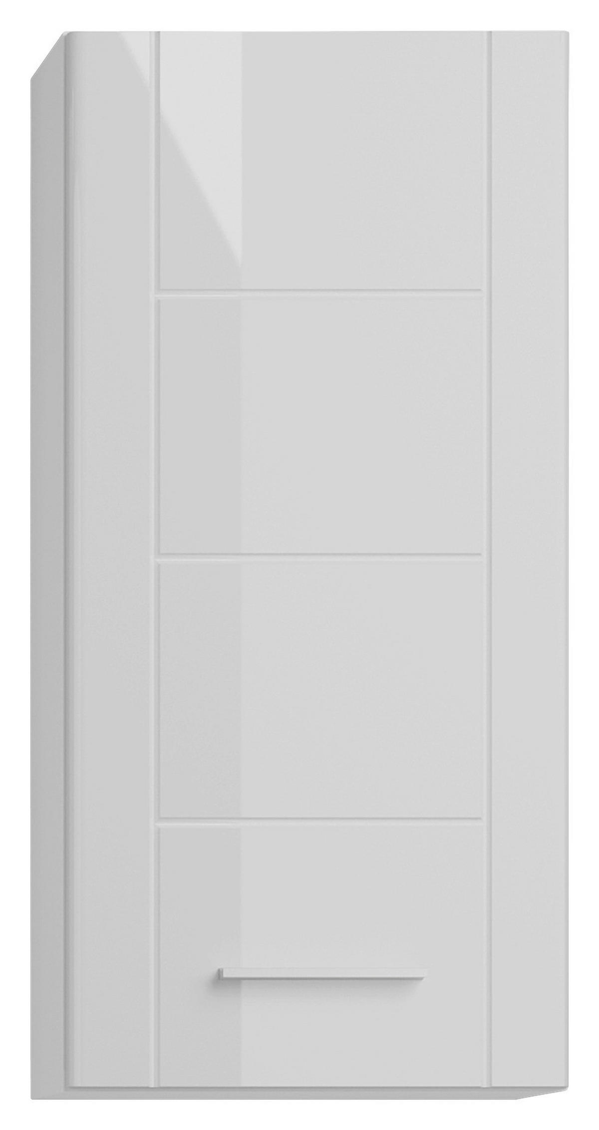HÄNGESCHRANK 37/77/22 cm  - Weiß Hochglanz, MODERN, Holzwerkstoff/Kunststoff (37/77/22cm) - MID.YOU