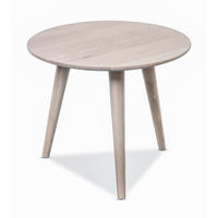 COUCHTISCH Wildeiche massiv 45/45/35 cm rund Eiche Bianco  - Eiche Bianco, Design, Holz (45/45/35cm) - Xora