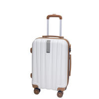 CESTOVNÍ KUFR 60 l - bílá/hnědá, Basics, kov/plast (41/66/26cm) - Novel