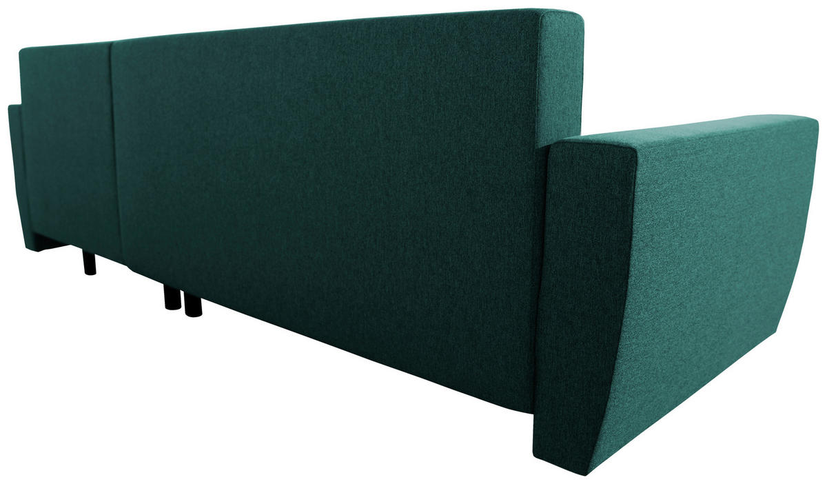 COLȚAR textil petrol  - petrol/culoare aluminiu, Design, plastic/textil (230/136cm) - Carryhome