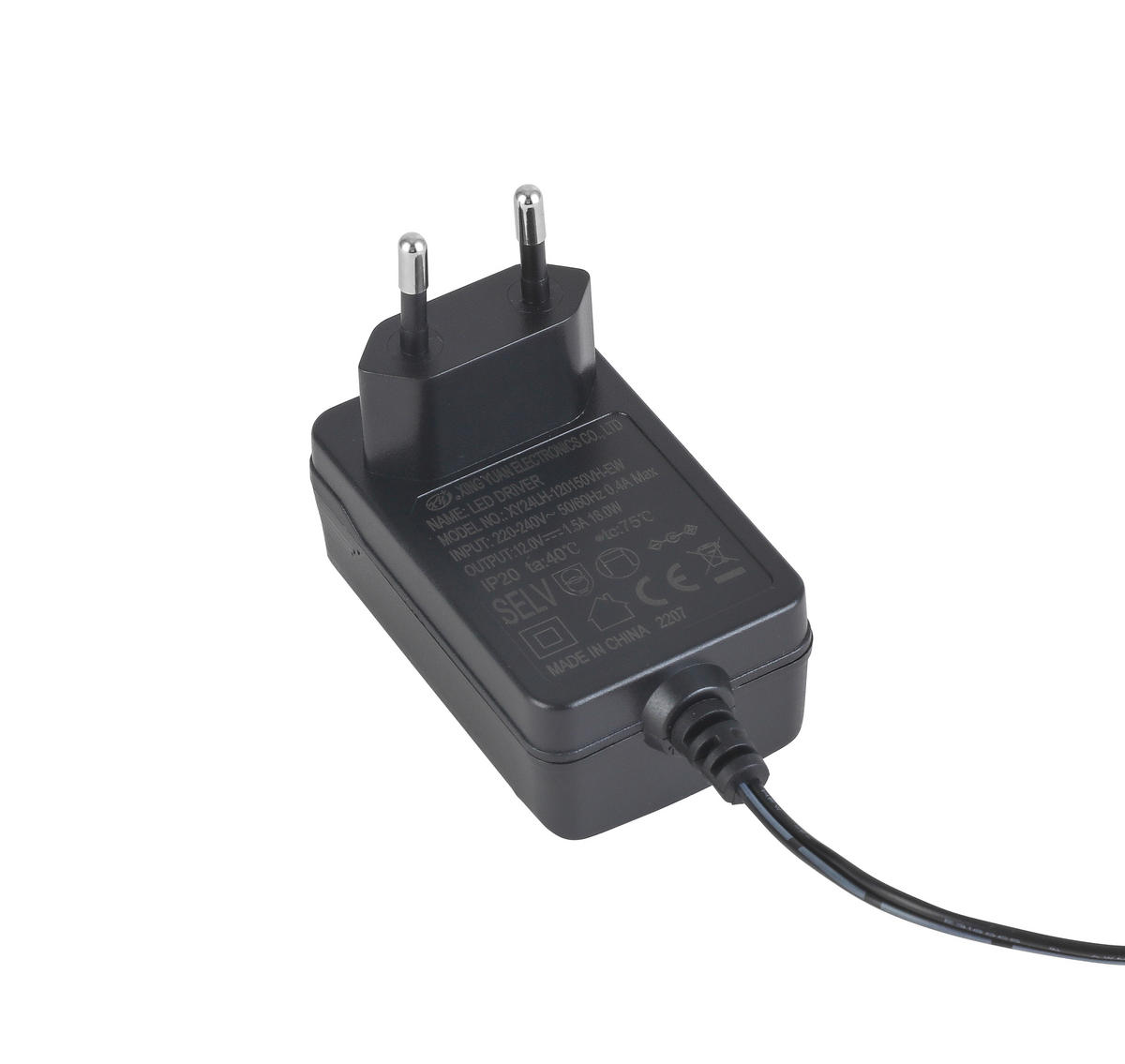 LED ÍRÓASZTALI LÁMPA - fekete, Basics, műanyag (6,5/13/48cm) - Novel