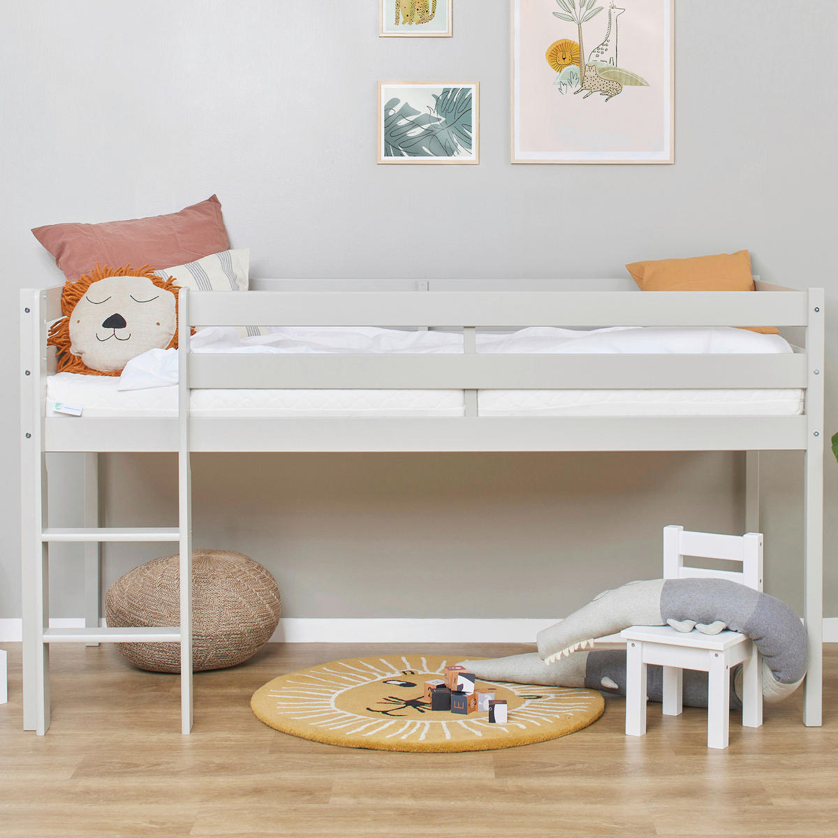 HOCHBETT 90/200 cm Grau Grau  - Naturfarben/Grau, MODERN, Holz (90/200cm) - MID.YOU