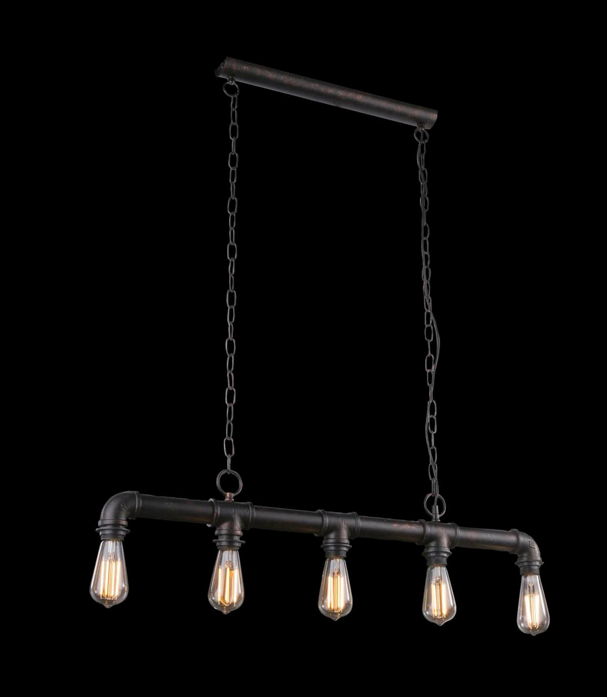 HÄNGELEUCHTE 91,5/5/150 cm  - Braun/Bronzefarben, Trend, Metall (91,5/5/150cm) - Globo