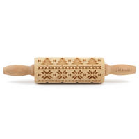 MOTIV-TEIGROLLE - Naturfarben, Basics, Holz (23/4,5/4,5cm) - Folkroll