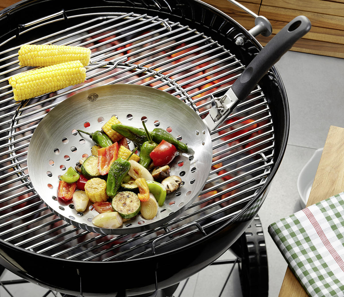 WOK TAVA   28/17 cm    BBQ  - boje oplemenjenog čelika/crna, Basics, metal/plastika (28/17cm) - Gefu