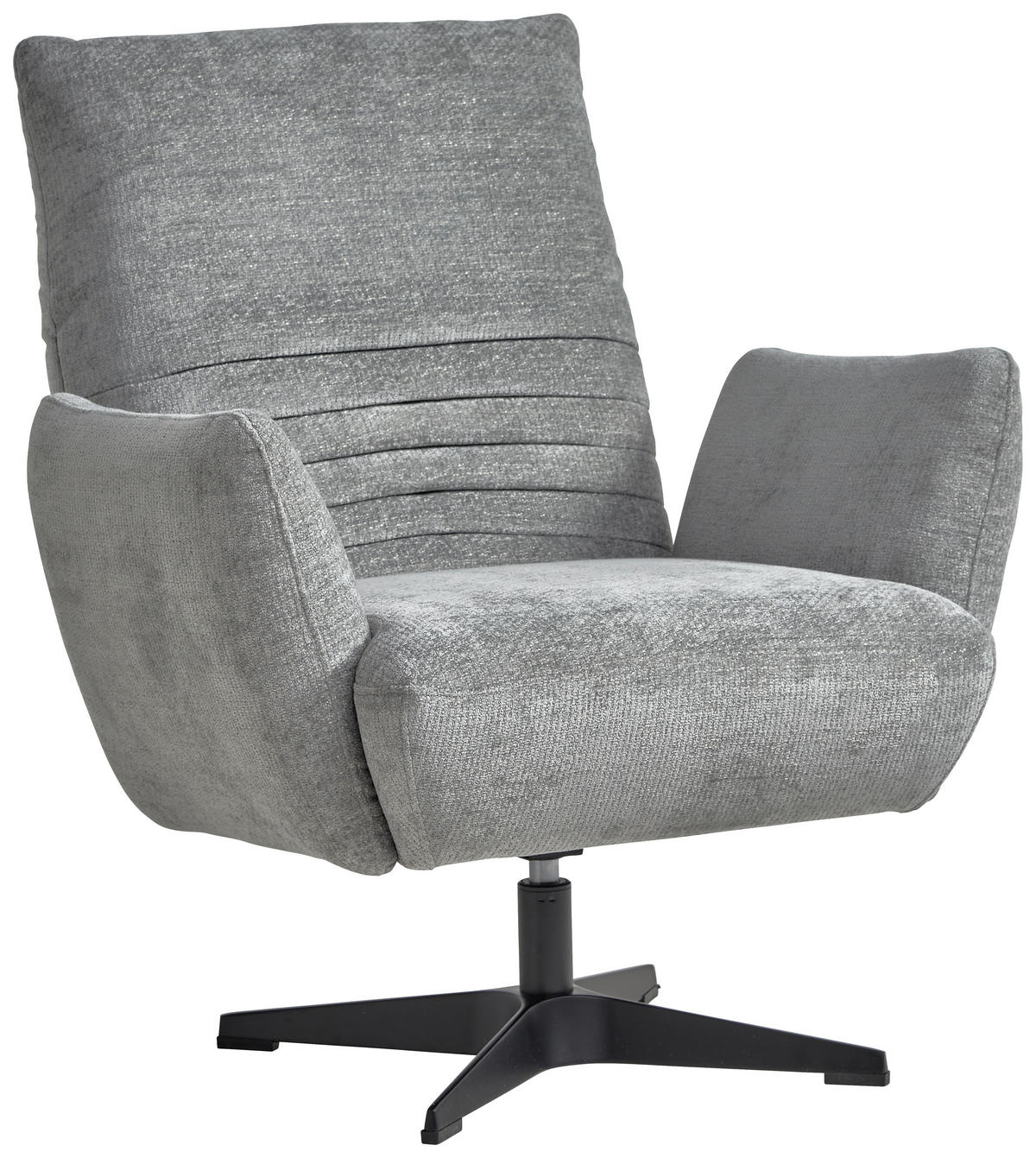 KRESLO, textil, sivá - čierna/sivá, Design, kov/textil (60/94/86cm) - Dieter Knoll
