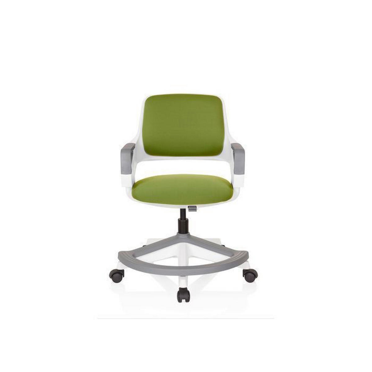 OTOČNÁ ŽIDLE PRO MLÁDEŽ, olivově zelená - šedá/bílá, Moderní, textil/plast (53/80 - 93/60cm) - MID.YOU