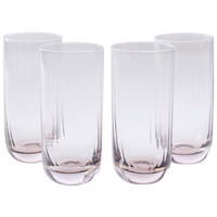 TRINKGLAS 360 ml 4-teilig  - Hellbraun, Trend, Glas - Novel