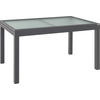 GARTENTISCH 135-270/90/75 cm  - Anthrazit, Basics, Glas/Metall (135-270/90/75cm) - Ambia Garden