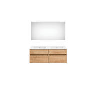 BADEZIMMER  in 120 cm  - Eichefarben/Weiß, KONVENTIONELL, Keramik/Holzwerkstoff (120cm) - Puris