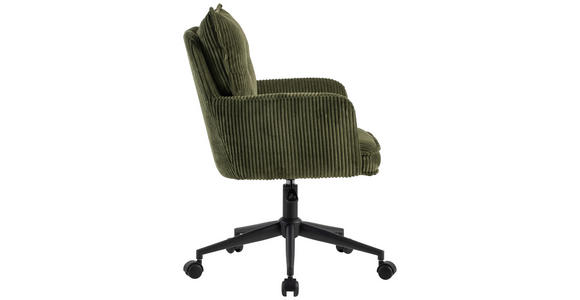 DREHSTUHL Webstoff Grün, Schwarz  - Schwarz/Grün, Design, Kunststoff/Textil (58/84,5/92/64cm) - Carryhome