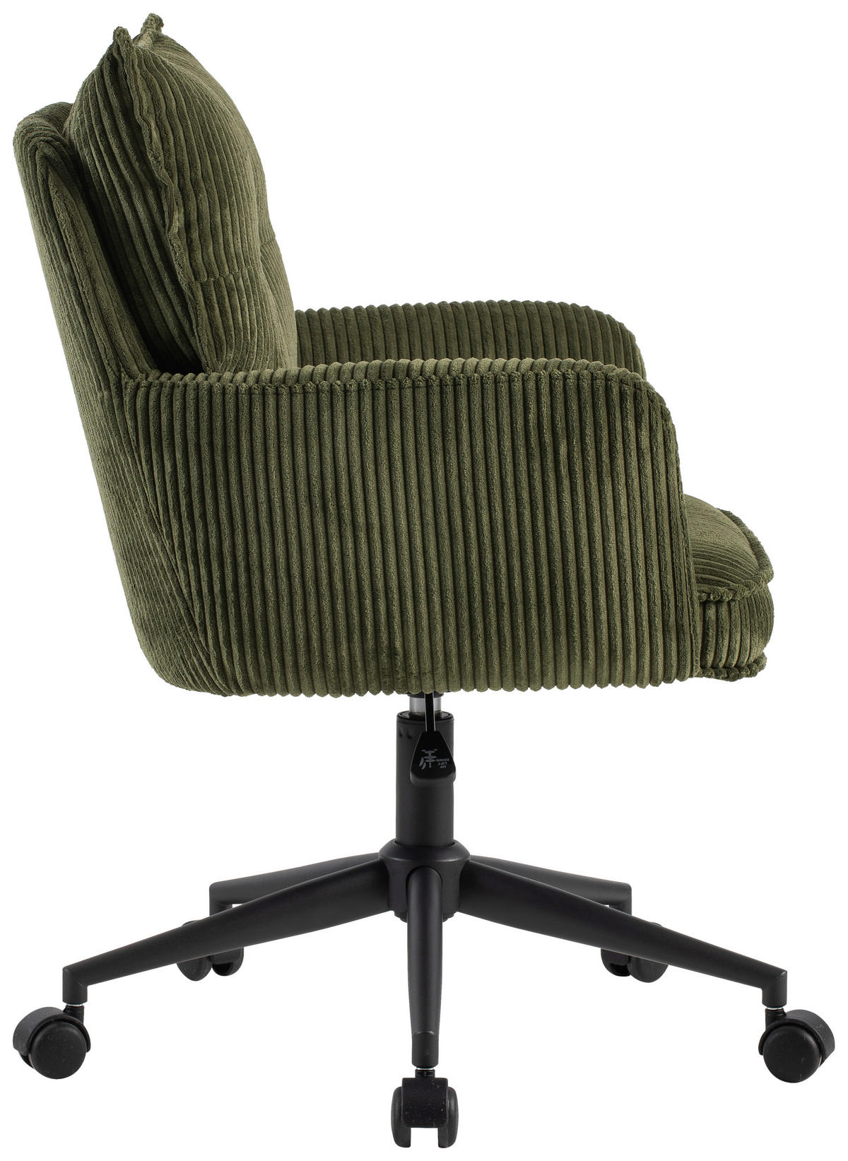 OTOČNÁ ŽIDLE, tkaná látka, zelená, černá - černá/zelená, Design, kov/textil (58/84,5/92/64cm) - Carryhome