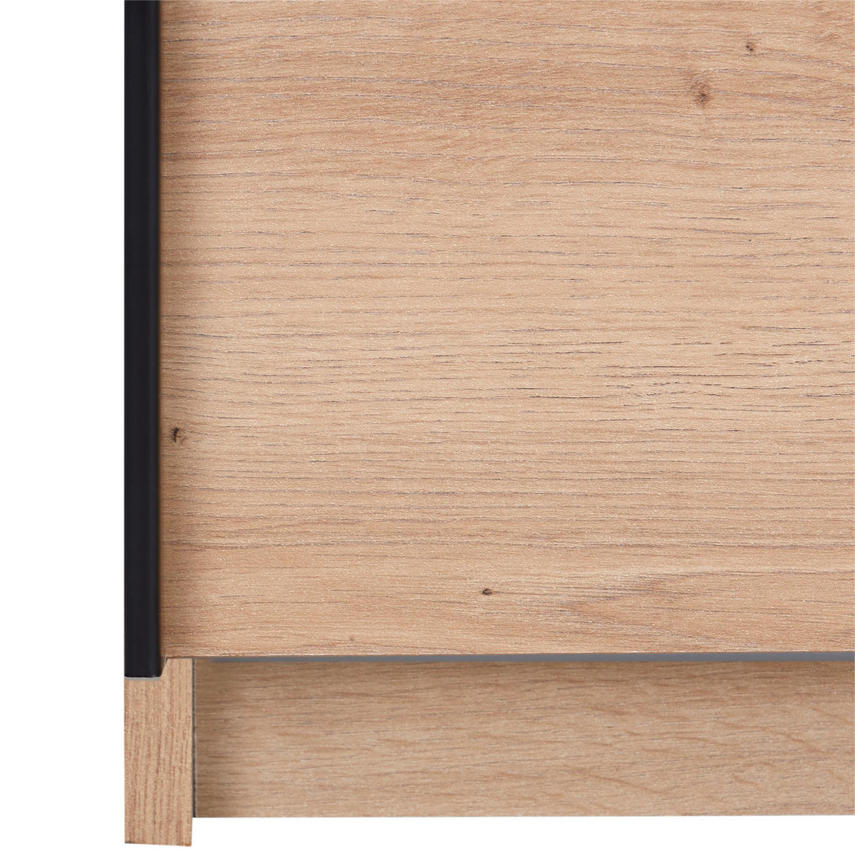 SCHWEBETÜRENSCHRANK in Grau, Eiche Artisan  - Schwarz/Eiche Artisan, Konventionell, Glas/Holzwerkstoff (180/198/65cm) - MID.YOU