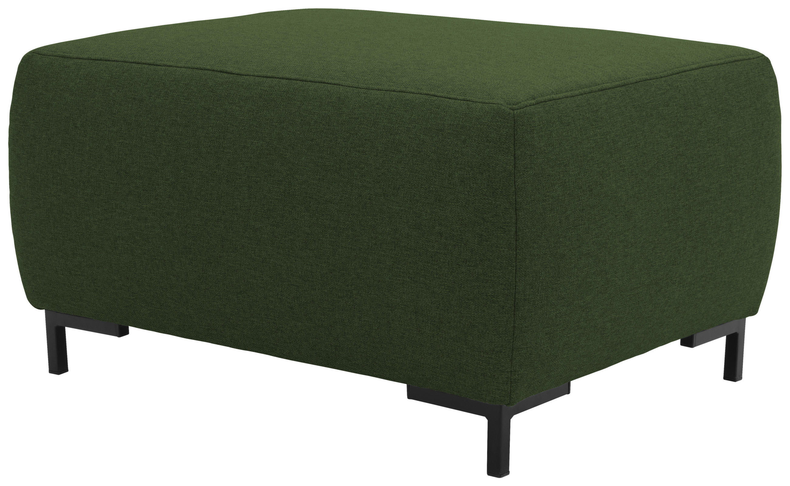 HOCKER Webstoff Grün  - Schwarz/Grün, Design, Textil/Metall (88/44/68cm) - LOOKS by W.Joop