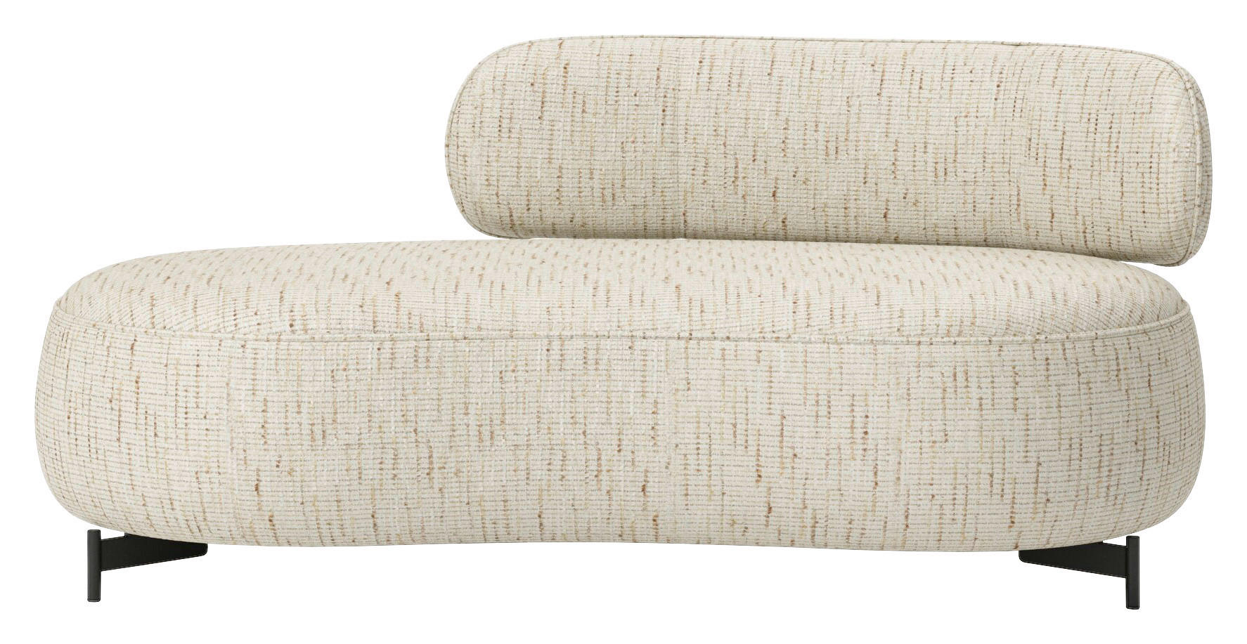 RÉCAMIERE Flachgewebe Beige  - Anthrazit/Beige, Design, Textil/Metall (171/76/97cm) - Joop!