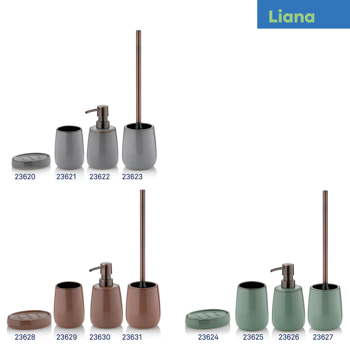 SEIFENSPENDER Keramik  - Blau, Basics, Keramik (8/15,0cm) - Kela