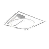 LED PLAFONJERA - bela, Dizajnerski, metal (64,5/9,0/86,5cm)