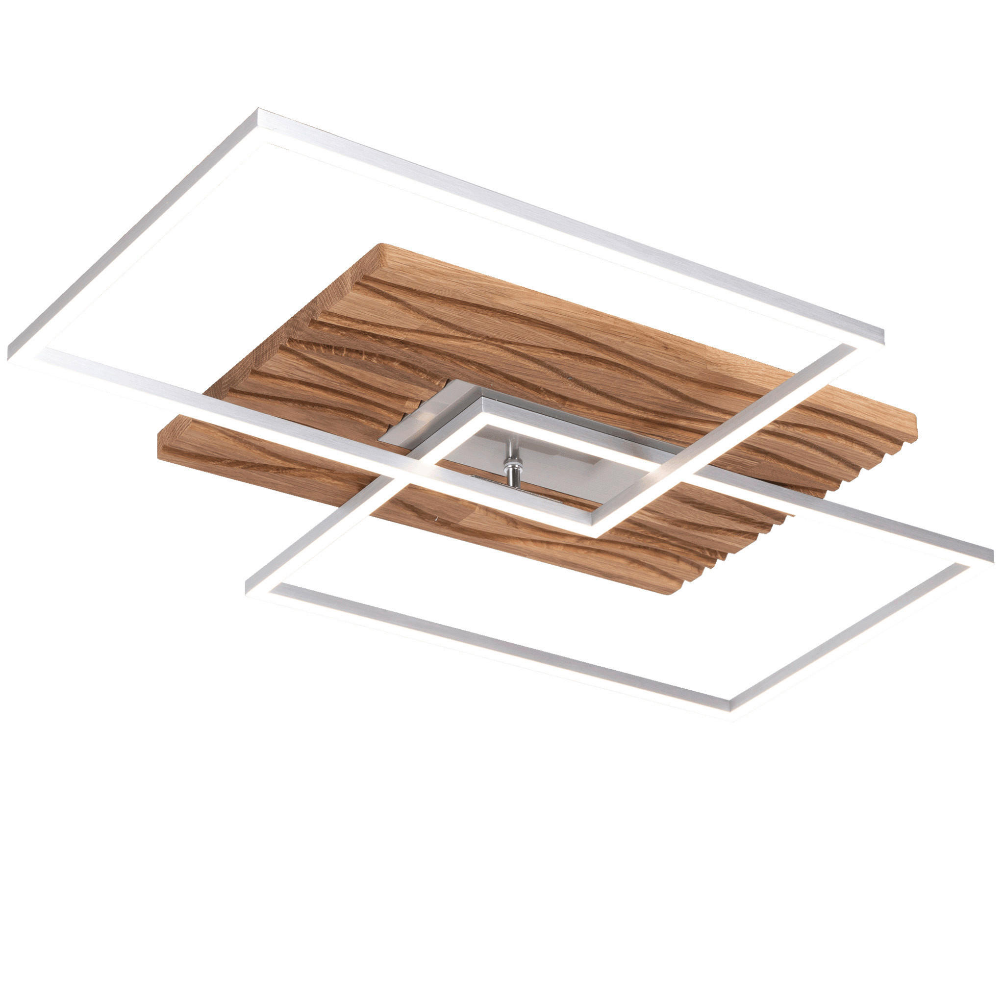 LED-DECKENLEUCHTE 75/56/7 cm   - Natur, Holz (75/56/7cm) - Waldwelt