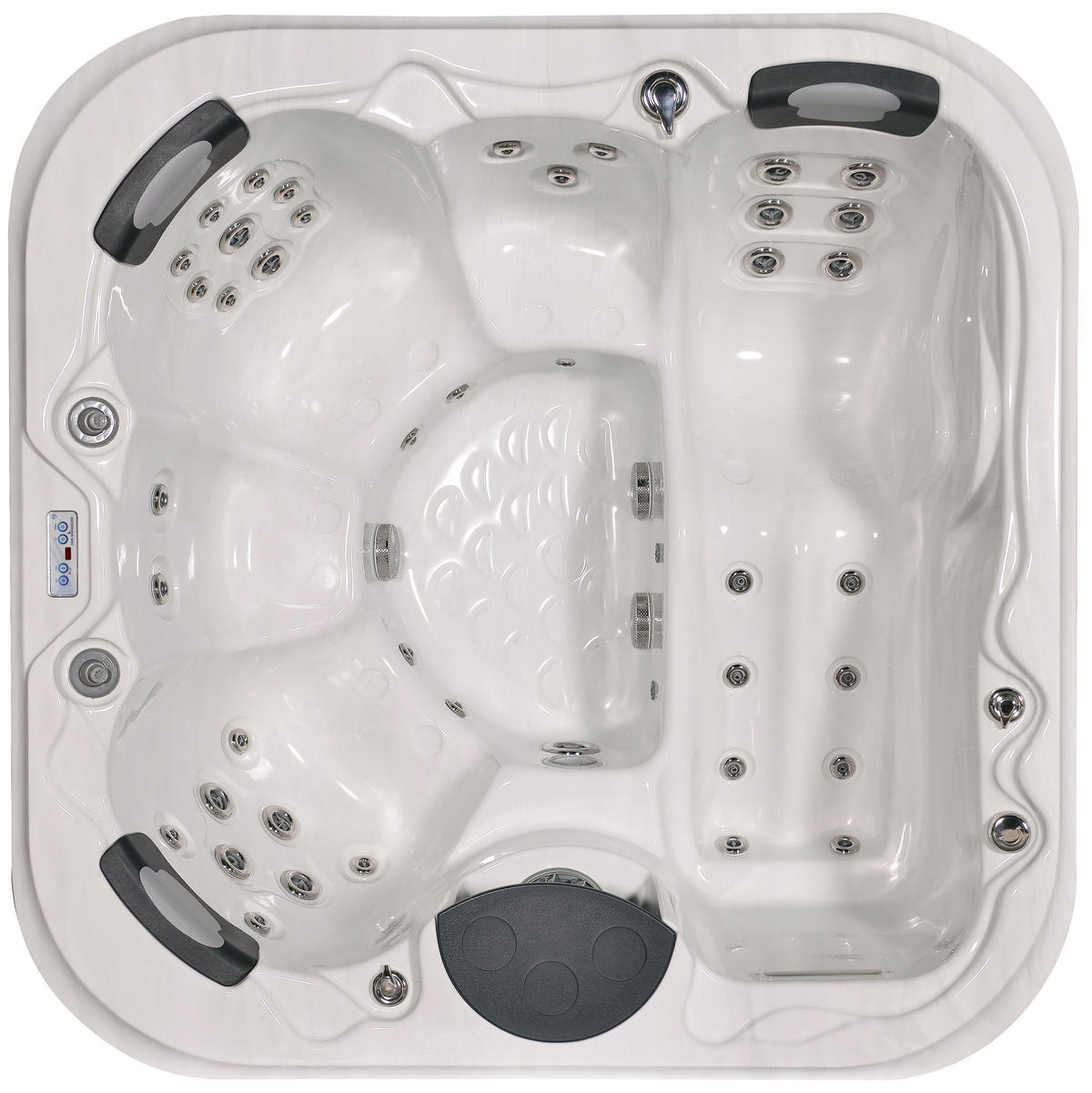 WHIRLPOOL EC1500 FLORENZ 200/200/91 cm  - Weiß/Grau, MODERN, Kunststoff (200/200/91cm)