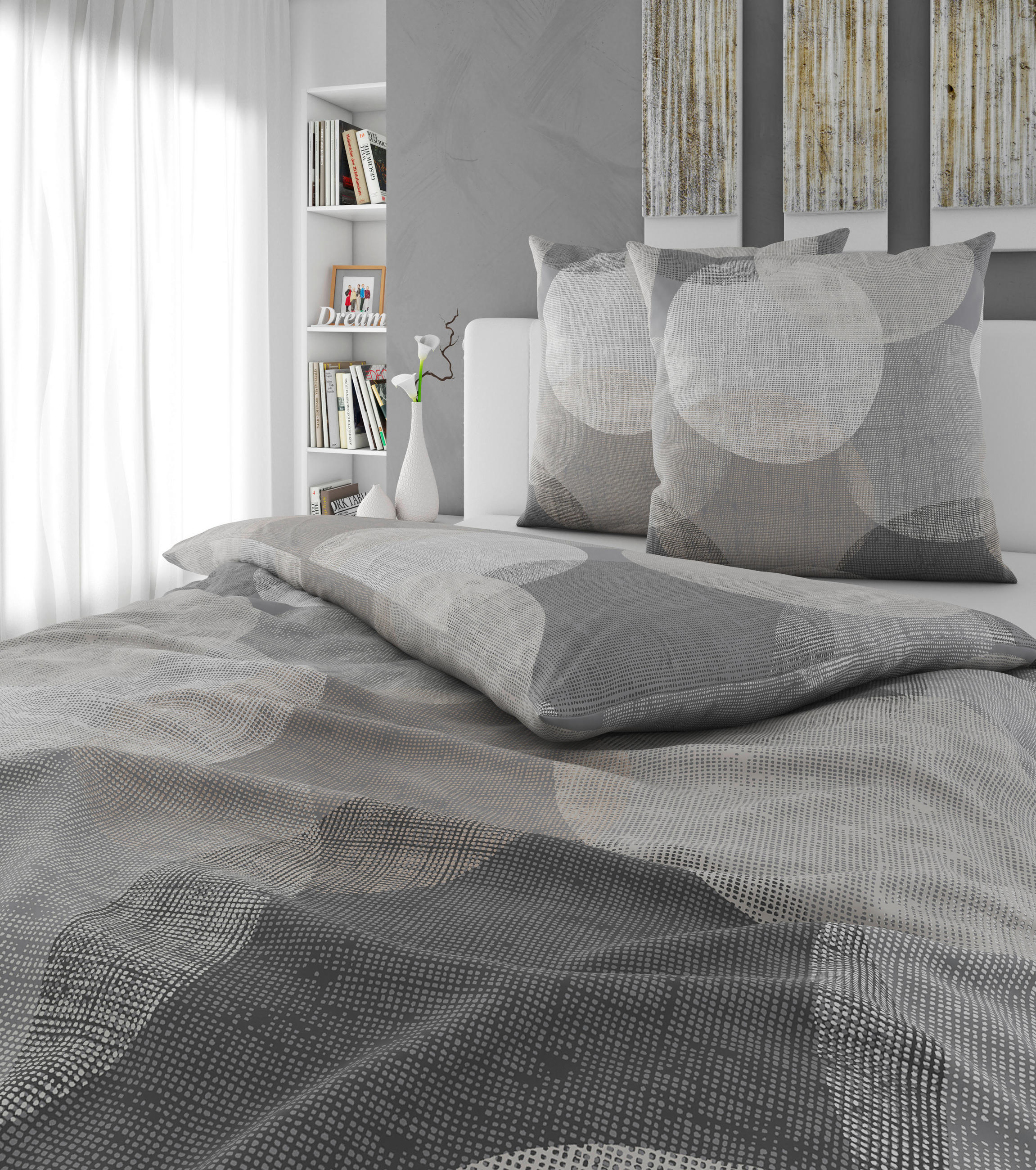 BETTWÄSCHE Flanell 200/200 cm  - Anthrazit, Textil (200/200cm) - Esposa