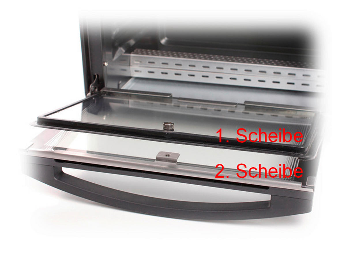 MINIBACKOFEN  - Schwarzchrom, Basics, Metall (39/23/27.5cm) - Rommelsbacher