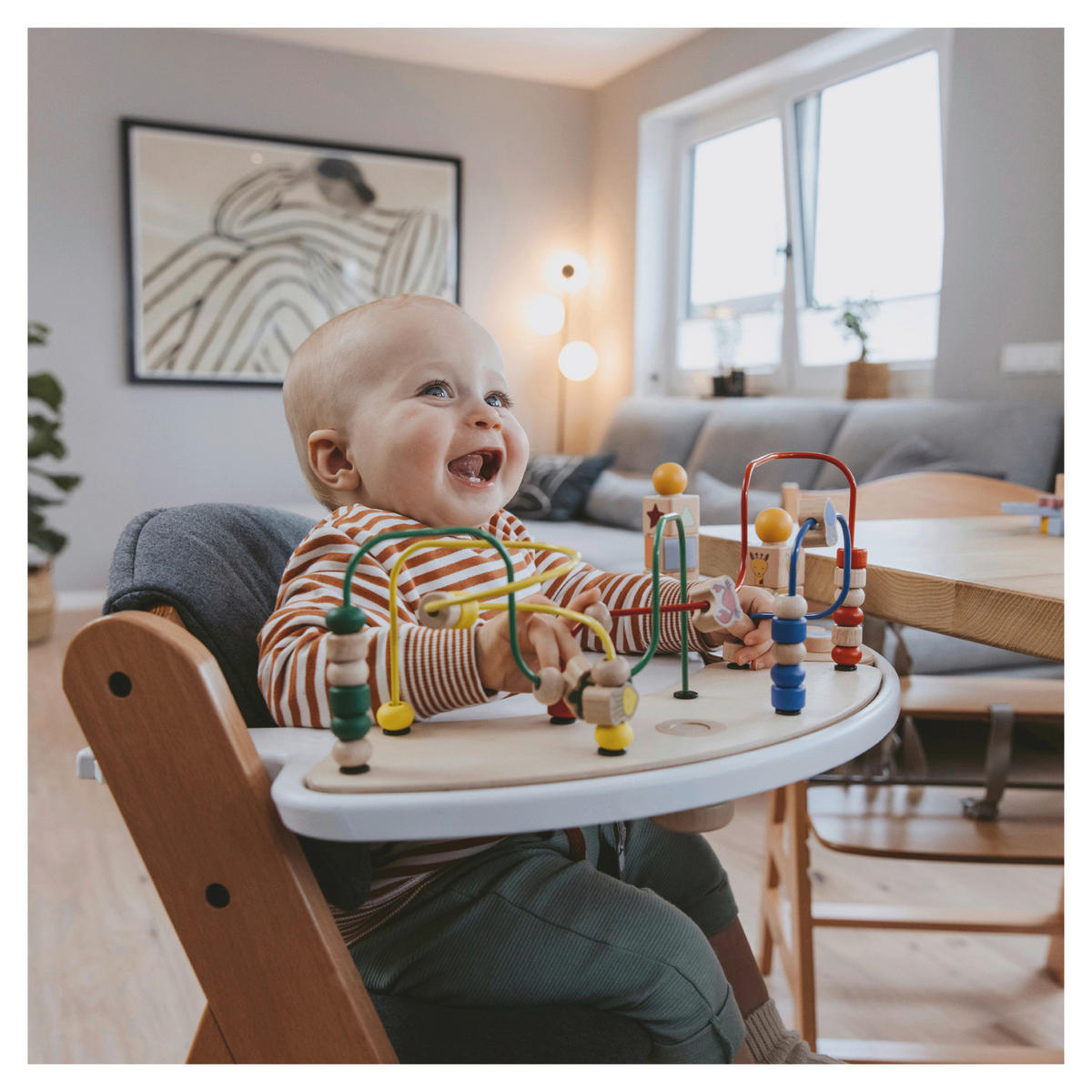 ESS- UND SPIELBRETT Alpha Play Tray  - Weiß, Basics, Kunststoff (43/4/58cm) - Hauck