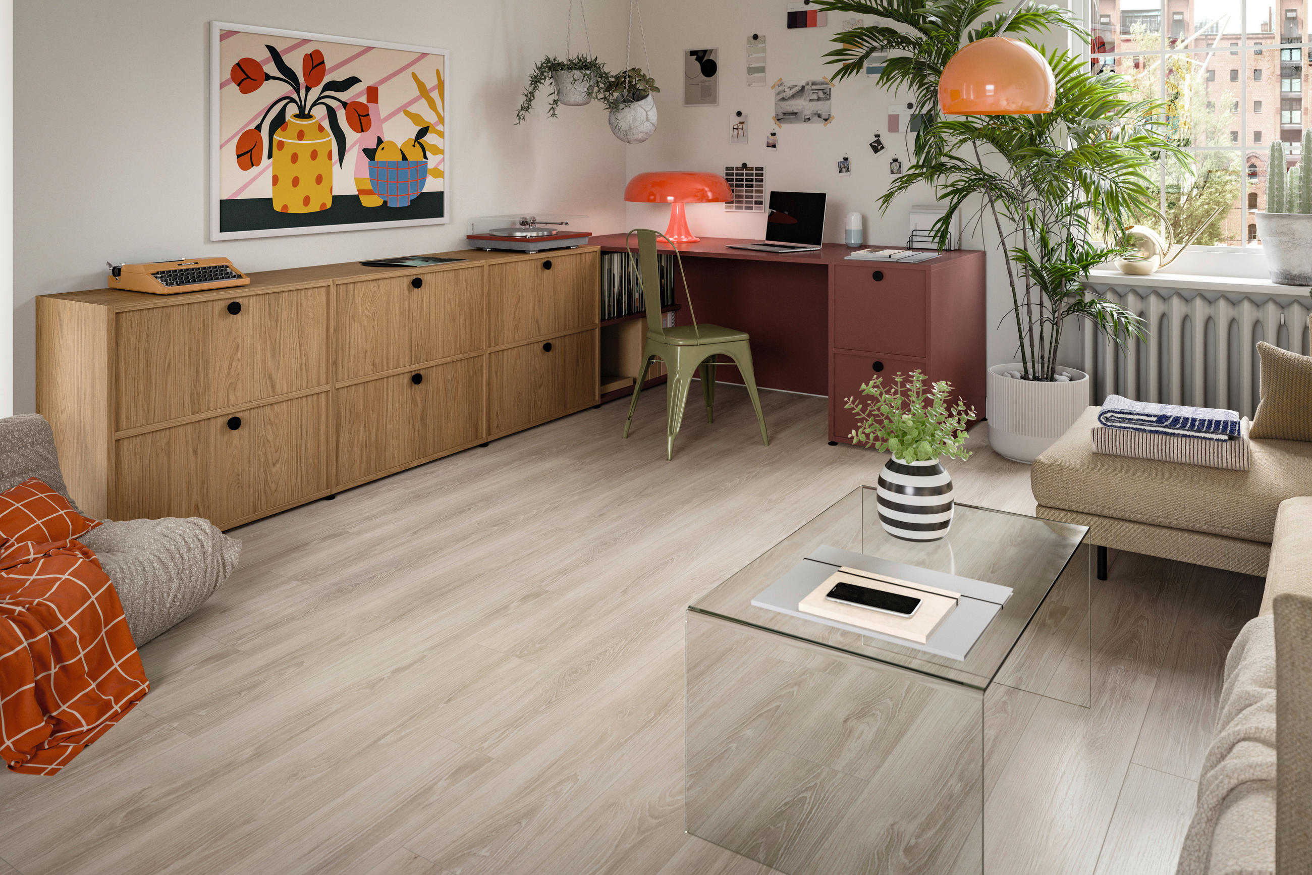 LAMINATBODEN Newport Eiche EGGER Nature Sense  per  m² - Eichefarben/Hellgrau, KONVENTIONELL, Holzwerkstoff (129.2/19.3/0.7cm) - Egger Holzwerkstoffe