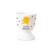 EIERBECHER Keramik Fine Bone China  - Gelb/Weiß, Trend, Keramik (5/6cm)