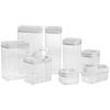 VORRATSDOSENSET 8-teilig  - Klar/Weiß, Basics, Kunststoff - Homeware Profession.
