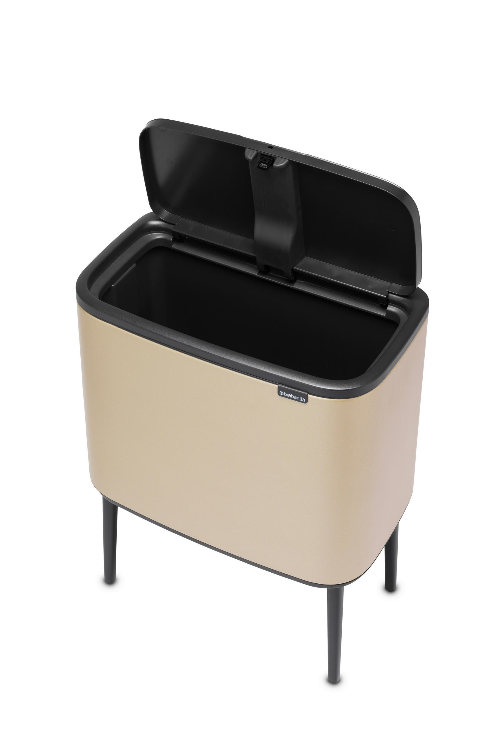 SZEMETESVÖDÖR  - Pezsgő/fekete, Basics, műanyag/fém (36Ll) - Brabantia