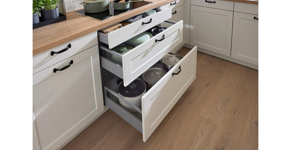 EINBAUKÜCHE   - Weiß, LIFESTYLE, Holzwerkstoff - Novel